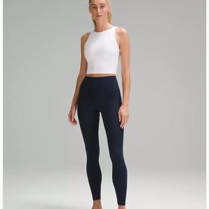Navy Blue Lululemon Align High Rise Pant Leggings 25" size 6